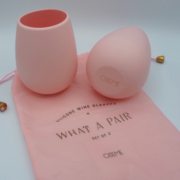 3 - 🆕 ODEME Silicone wine glasses Set of 2 - Picture 1 of 3